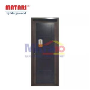 Marga Pintu Interior & Exterior Aluminium Bukaan Kanan AL-511 70x195 Cm Coklat