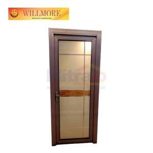 Willmore Pintu Kaca Aluminium Kamar Mandi Bukaan Kanan CIB822 80x200 Cm Rose Gold