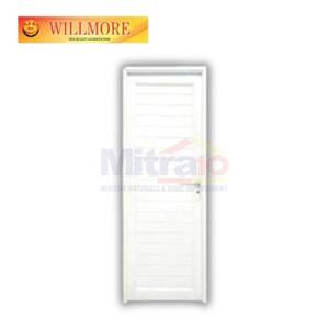Willmore Pintu Upvc Interior Bukaan Kiri UP001 70X200 Cm Putih (Set)
