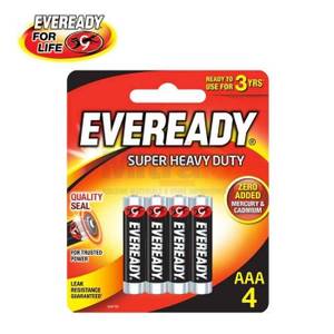 Eveready Batterai Type AAA 1212 BP4 (4 Pcs)