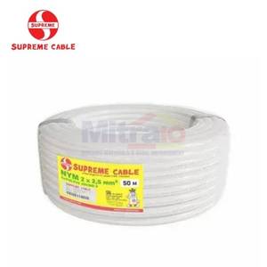 Supreme Kabel Roll NYM 2x2.5MM 50 Meter Putih