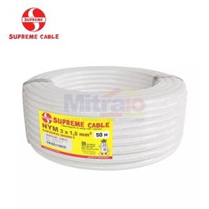 Supreme Kabel Roll NYM 3x1.5MM 50 Meter Putih