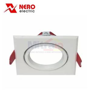 Nero Kap Lampu Kotak Armour MR16 7 Cm Putih