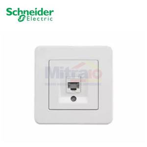 Schneider Stop Kontak Output Data LNA4700121 Leona Cat6 Putih