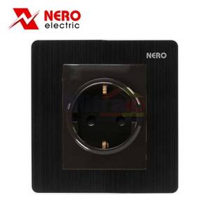 Nero Stop Kontak Titanium V1116VG-B Hitam