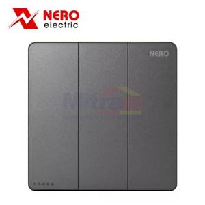 Nero Saklar Casa X21031-GR 3 Gang Abu