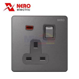 Nero Stop Kontak Ac Dengan Lampu Indikator Casa X21311VD-GR Abu
