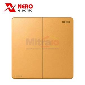 Nero Saklar Casa X21021-G 2 Gang Gold