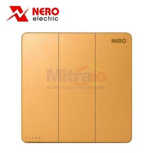 Nero Saklar Casa X21031-G 3 Gang Gold