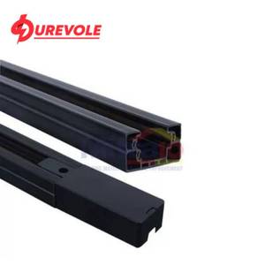 Durevole Rel Lampu Gantung Spot Light 3 Fiting 1 Meter Hitam