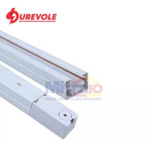 Durevole Rel Lampu Gantung Spot Light 3 Fiting 1 Meter Putih