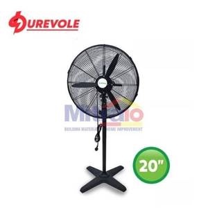 Durevole Kipas Angin Berdiri DFP500-T 20 Inch Hitam