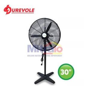 Durevole Kipas Angin Berdiri DFP750-T 30 Inch Hitam