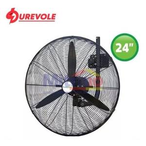 Durevole Kipas Angin Dinding DFP600-TW 24 Inch Hitam