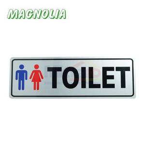 Magnolia Papan Tanda Type Lbl Toilet 9.7x29 Cm Putih