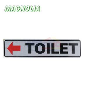 Magnolia Papan Tanda Type Lbl Toilet Kiri 9.7x29 Cm Putih