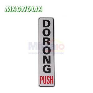 Magnolia Papan Tanda Type Lbs3 Dorong 4.6x19.4 Cm Silver