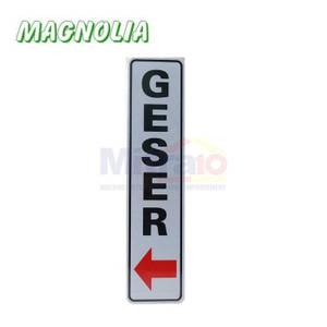 Magnolia Papan Tanda Type Lbs3 Geser Kekiri 4.6x19.4 Cm Silver