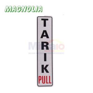 Magnolia Papan Tanda Type Lbs3 Tarik 4.6x19.4 Cm Silver