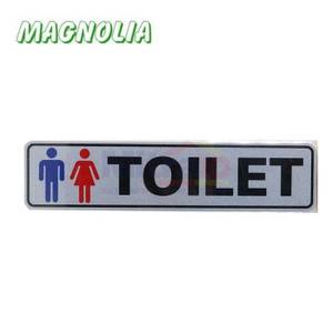 Magnolia Papan Tanda Type Lbs3 Toilet 4.6x19.4 Cm Silver
