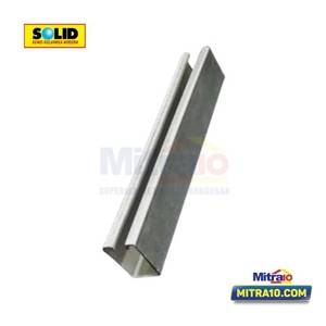 Solid Besi Rel Atas Pintu Garasi 1100012 30/2.2MT Alumunium Abu Abu