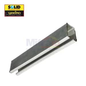 Solid Besi Rel Atas Pintu Garasi 1100011 30/1.5MT Alumunium Abu Abu