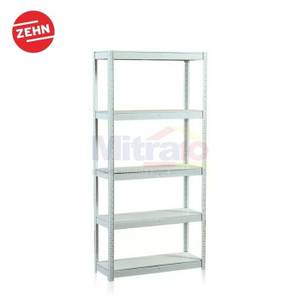 Zehn Rak Dinding Zn01-02B-A2 800*400*1600Mm Tab Shelving White