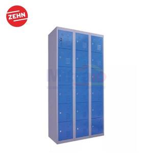 Zehn Lc00106-3B 3 Column 6 Tiers Blue Metal Locker Besi
