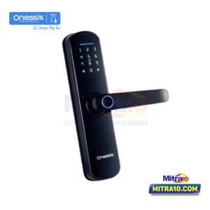 Onassis Handle Gagang Pintu Digital T1 PRO 12cm x 11cm x 30cm Hitam