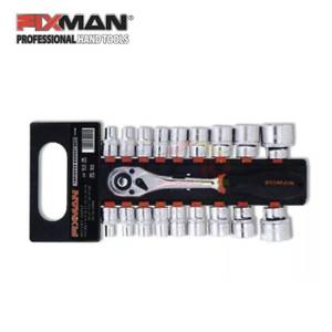Fixman Socket Ratchet Kunci Sok OMC-P4019M (19 Pcs)