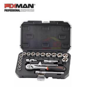 Fixman 1 Set Alat Perkakas Socket OMC-B3020M 3/8 Inch (20 Pcs)