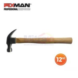 Fixman C0105 Claw Hammer W/Wooden Handle 12Oz - Palu