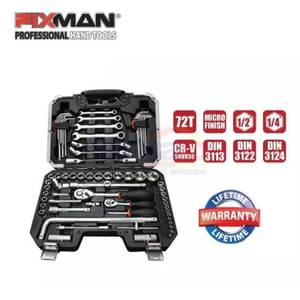 Fixman 1 Set Alat Perkakas Socket BT70 1/4 Inch (70 Pcs)