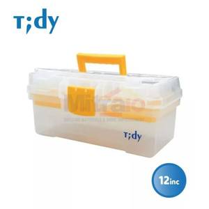 Tidy Kotak Plastik Penyimpan Perkakas TD-30125 12 Inch Transparan