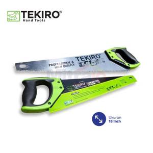 Tekiro Gergaji Kayu 3 Mata Gagang Plastik GT-HS1554 18 Inch