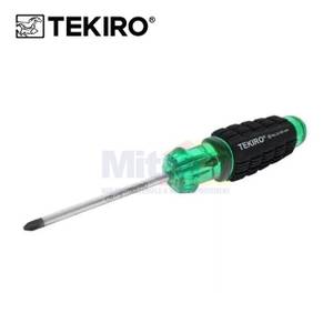 Tekiro Obeng Kembang Gagang Karet SD-CG0850 0.1x7.5 Cm Hijau