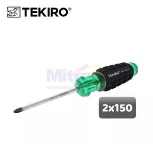 Tekiro Obeng Kembang Gagang Karet SD-CG0854 0.2x15 Cm Hijau