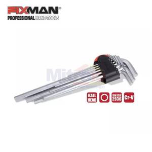 Fixman Omc-D2307 10-Pc Hex Key Set - Kunci L