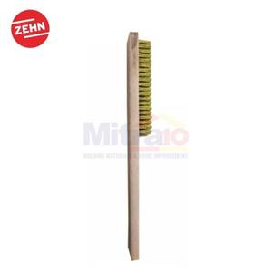 Zehn Sikat Kawat Kuningan Gagang Kayu 6x12 Cm