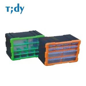 Tidy Kotak Laci Kecil Penyimpan Accesories Perkakas G-1507 10 Inch Orange