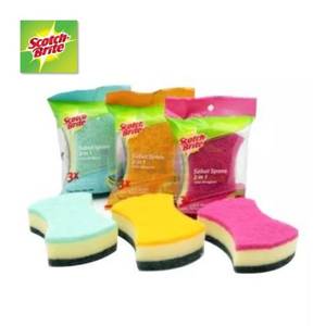 Scotch-Brite Spons Serabut 2 Sisi Untuk Cuci Piring Dan Alat Masak ID-34