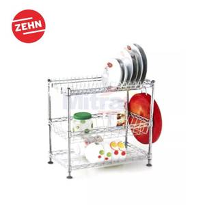 Zehn Rak Piring Cj-C1139 Chrome Adjustable 