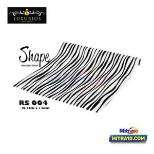 Luxurious Wallpaper Sticker RS004 45x100 Cm Hitam Putih