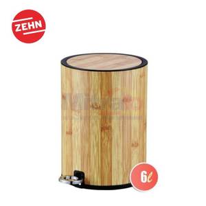 Zehn Tempat Sampah 6 Liter Pedal Bambu Print