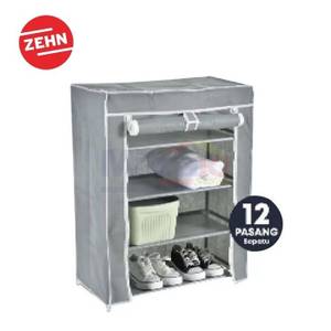 Zehn Sr-412Nw 4 Tier Non-Woven Shoe Cabinet