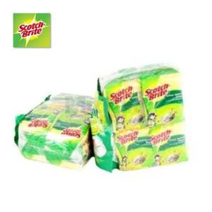 Scotch Brite Id-30P12 Sabut Spons Hijau 12 Pads