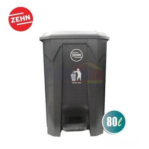 Zehn Tempat Sampah Plastik Kotak HH-BIN80A Abu