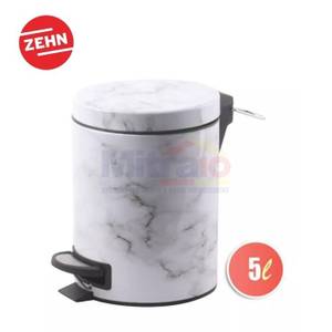 Zehn Tempat Sampah Marble Pedal Soft Close PFH347C5 5 Liter Putih