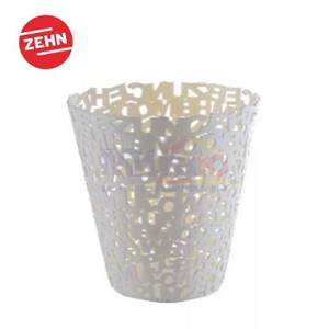 Zehn Tempat Sampah Plastik Motif Huruf MT-S7551-L Putih