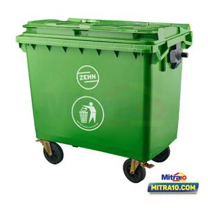 Zehn Tempat Sampah Plastik ZN-660A-1 660L Hijau